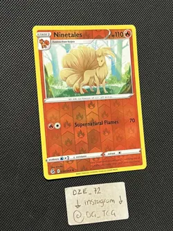 Pokemon Fusion Strike - Ninetales - 030/264 - Reverse Holo - M/NM - Image 3