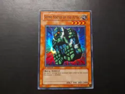 Yugioh - Stone Statue of the Aztecs AST-014 Super Rare 1st Edition - Image 1