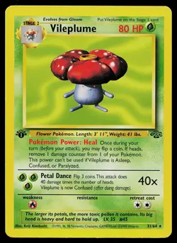 Pokemon Card - Vileplume Jungle 31/64 1st Edition - Image 1