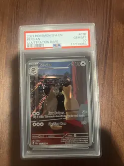Pokemon Persian 078 078/064 SFA EN-Shrouded Fable IR RARE GEM MINT PSA 10 - Image 1