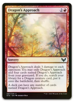 Dragon's Approach #97 (Foil) (NM) Strixhaven STX Magic MTG - Image 1