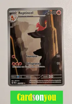 Pokemon 2023 ° EV3.5 ° Ecarlate & Violet ° 151 ° Reptincel ° 169/165 - Image 1