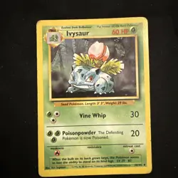 Pokemon TCG Ivysaur Base Set 30/102 Regular MP. - Image 1