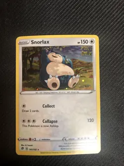 Pokemon TCG SWSH Cosmos Promo Snorlax #141/192 Rare Holo - Image 1