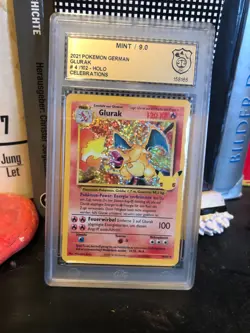 GLURAK POKEMON 4/102 2021 CELEBRATIONS HOLO GERMAN GSG 9 - Image 1