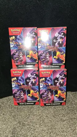 Pokemon TCG: Destined Rivals Booster Bundle Lot Of 4 Brand New Sealed - Image 1