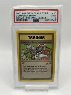 Pokemon League 2000 WOTC Black Star Promo #16 Computer Error PSA 9 MINT - Image 1