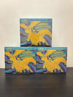 3x Pokemon TCG Ascended Heroes ETB | Lot Of 3 New/Sealed Elite Trainer Box - Image 1