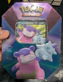 Pokemon TCG Galarian Slowbro V Forces Tin Brand New Sealed 820650808401 - Image 1