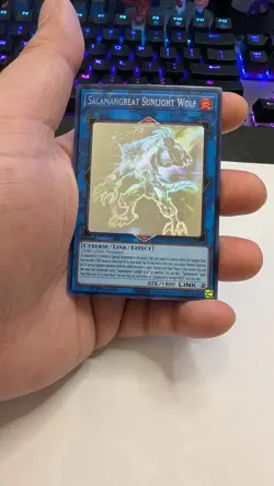 Konami Salamangreat Sunlight Wolf LD10-EN000 1st Edition Ghost Rare - Image 1