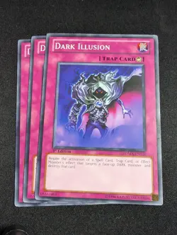 Yugioh - 3x Dark Illusion SDMA-EN036 1st Common NM - Image 1