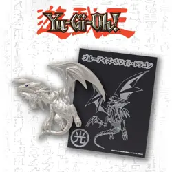 Yu-Gi-Oh! Limited Edition Silver Plated Blue Eyes White Dragon Pin Badge - Image 5