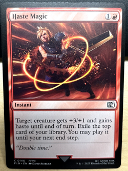 MTG Final Fantasy 0140 Haste Magic Instant COMMON - Image 1