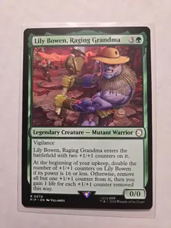 Lily Bowen, Raging Grandma - Fallout - LP - Rare - Legendary Creature - MTG - Image 1
