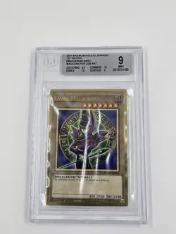 Yu-Gi-Oh! TCG Dark Magician BPT-007 Limited Secret Rare Graded Beckett 9 Mint - Image 1