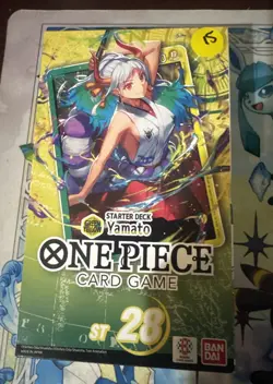One Piece Green Yellow Starter Deck 28 Yamato ST-28 OP-11 Booster Included New - Image 1