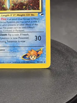 Pokemon TCG Misty's Tentacruel 10/132 (Swirl) Gyme Heroes Unlimited Holo Card - Image 5