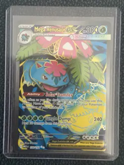 Mega Venusaur Ex Mega Evolution 155/132 Secret Rare Pokemon Card - Image 1