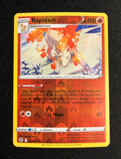 Rapidash 022/195 Reverse Holo Rare Silver Tempest Pokemon Card - Image 1