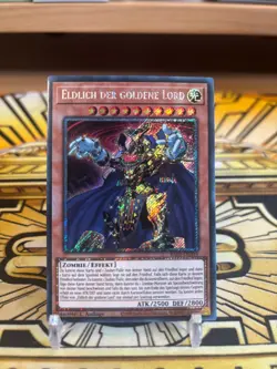 Yugioh Eldlich der goldene Lord RA01-DE019 Platinum Secret Rare - Image 1