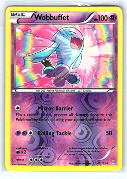 Wobbuffet [Reverse Holo] 67/162 Breakthrough LP Pokemon Card - Image 1