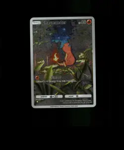 FAN-ART READ DESCRIPTION BELOW HOLO Charmander Card Charmander Pokemon Card p1 - Image 1