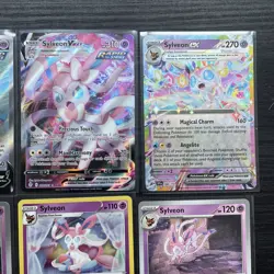 Pokemon bundle. Sylveon Bundle 8x cards. Sylveon v 183/203 sylveon vmax - Image 3