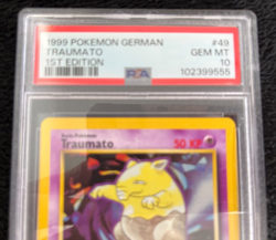 1999 Pokemon German 1st Edition Traumato Card #49/ 102 PSA Rated Gem Mint 10 - Image 2