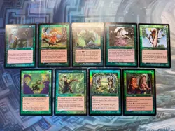 Foil Elves- Birchlore Rangers EX+ Wirewood Channeler HP Quirion Elves Old Border - Image 1