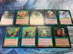 Foil Elves- Birchlore Rangers EX+ Wirewood Channeler HP Quirion Elves Old Border - Image 2