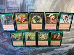Foil Elves- Birchlore Rangers EX+ Wirewood Channeler HP Quirion Elves Old Border - Image 3