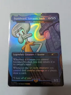 Squidward, Sarcastic Snob - Grazilaxx, Illithid Scholar (Foil) SLD MTG - Image 1