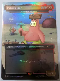 Patrick Star (Barktooth Warbeard) Foil,SpongeBob SLD Magic The Gathering Mint/NM - Image 1