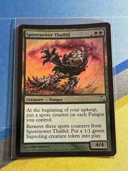 Magic the Gathering MTG Time Spiral SPORESOWER THALLID Foil - Image 1
