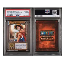 2005 SHONEN JUMP'S LUFFY VINTAGE ONE PIECE THE QUEST BEGINS FOIL CH47 PSA 8 - Image 3