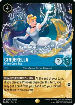 Cinderella - Dream Come True - Whispers in the Well #155 - Disney - Lorcana - NM - Image 1