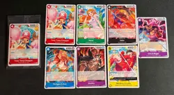 One Piece TGC Promo Pack 7 Cards McDonalds Shanks Gol.D.Roger English SEALED - Image 1