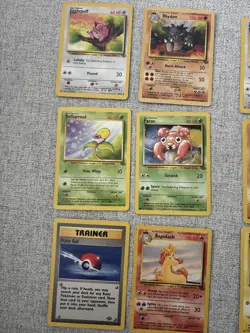 30x Pokemon Cards (Base, Jungle & Fossil) Includes Machoke, Magikarp, Ivysaur - Image 4