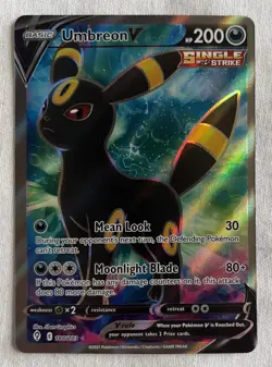Pokemon Umbreon V 188/203 Holo Evolving Skies Full Art Card A Beauty - Image 1