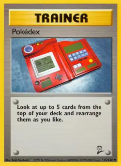 Pokedex 115/130 Uncommon | Base Set 2 | Pokemon Card - Image 1