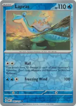 Lapras 45/197 Reverse Holo | Obsidian Flames | Pokemon Card - Image 1