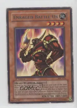 Enraged Battle Ox 1st Ed. YuGiOh Invasion of Chaos #IOC-070 2004 - Image 1