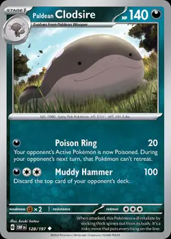 Paldean Clodsire 128/197 Uncommon | Obsidian Flames | Pokemon Card - Image 1