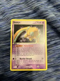 Pokemon TCG English Card ex Deoxys Defense Deoxys 18/107 Reverse Holo Stamped - Image 1