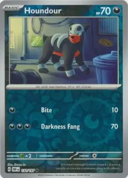 Houndour 132/197 Reverse Holo | Obsidian Flames | Pokemon Card - Image 1