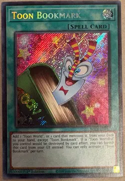 YUGIOH- Toon Bookmark - BLCR-EN067 - Secret Rare - 1st Edition - Image 1