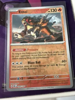 Entei - 030/197 - Reverse Holo - Obsidian Flames - NM/M - Pokemon Card - Image 1