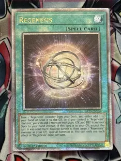 Yugioh! Regenesis Quarter Century Secret Rare Near Mint 1st Edition ALIN-EN059 - Image 1