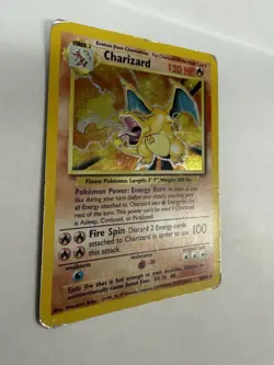 Pokemon Charizard 120 HP Holo Rare Base Set 4/102 Wizards 1999 English - Image 3
