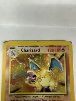 Pokemon Charizard 120 HP Holo Rare Base Set 4/102 Wizards 1999 English - Image 5